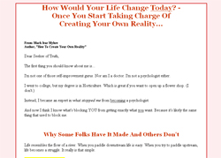 How To Create Your Own Reality