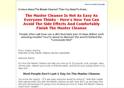 Master Cleanse Secrets