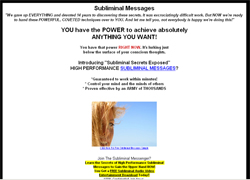 Subliminal Secrets Exposed