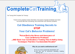 Complete Cat Training: Cat Training To Stop Your Cat's Behavior Problems!