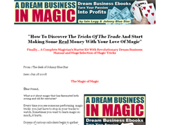 A Dream Business In Magic