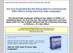 Rocket American Sign Language
