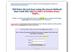Project SNG: Kill Poker Sit and Go's