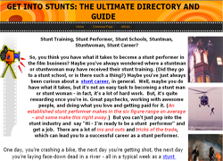 Get Into Stunts: The Ultimate Directory And Guide