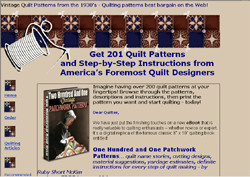 Two Hundred and One Vintage Patchwork Patterns