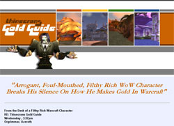 Thinecron's World Of Warcraft Gold Guide