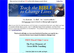 Teach the Bible To Change Lives