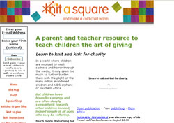 Learn to knit and knit for charity