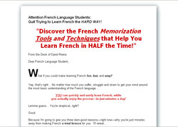 Learn French Words With Ease: Using Cutting Edge Memory Techniques