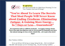 Stop Tiredness Now