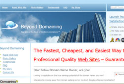 Beyond Domaining: Rapid Domain Development System