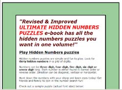 Ultimate Hidden Numbers Puzzles
