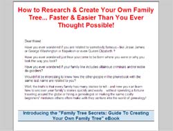 Family Tree Secrets: Guide To Creating Your Own Family Tree
