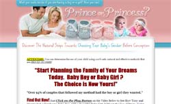 Prince or Princess?: Steps Towards Choosing Your Baby's Gender Prior to Conception