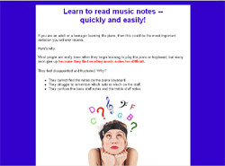 Reading Music Notes With Ease for the Adult Beginner