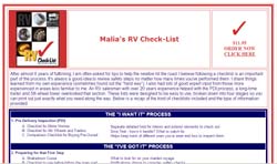 RV Check-List