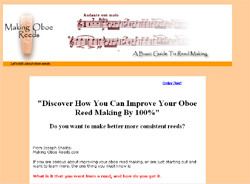 Making Oboe Reeds:A basic guide to reed making