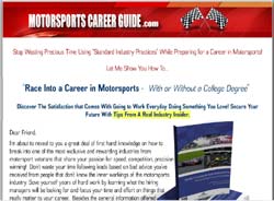 Racing to a Career in Motorsports: With or Without a College Degree