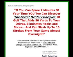 The Psychology Of Golf