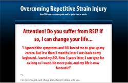 Overcoming Repetitive Strain Injury
