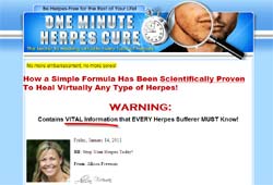 One Minute Herpes Cure