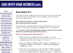 Data Entry Home Business: The Manual