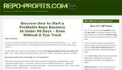 Repo Profits: The Ultimate Guide to Making Killer Profits from Auto Repossessions in Any Economy!