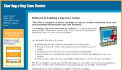 Starting a Day Care Center Start-Up Guide Kit