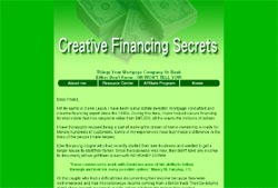 Creative Financing Secrets