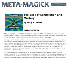 The Book of Exhilaration and Mastery