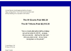 Handicapping Secrets of the Horseracing Fanatic