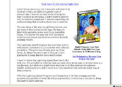 Lightning Speed Fitness Program