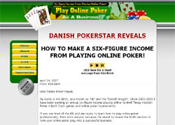 Play Online Poker As A Business!