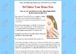 DeClutter Fast - How To Get Your Home In Order