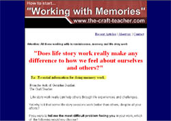 Working with Memories