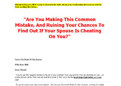 Cheating Spouse Caught