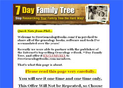 7 Day Family Tree