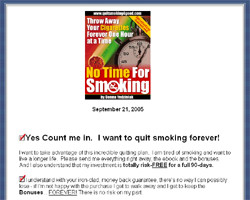 No Time For Smoking - Throw Away Your Cigarettes Forever One Hour at a Time
