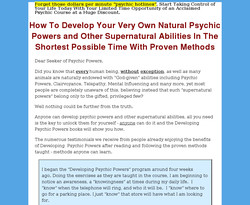 Psychic Power Secrets