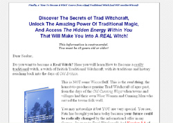 The Journey to Trad Witchcraft