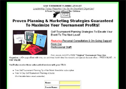 Golf Tournament Planning E-toolkit
