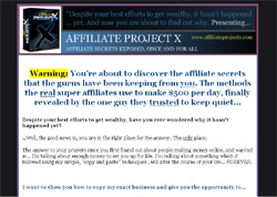 Affiliate Project X - Secrets Exposed