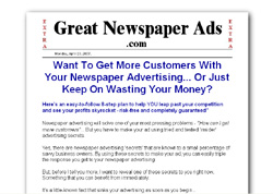 How To Create Great Newspaper Ads