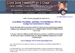 Cold Sore Freedom In 3 Days