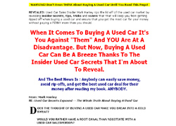 Used Car Secrets Exposed : The Whole Truth About Buying A Used Car