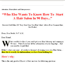 How Anyone Can Start a Hair Salon In 90 Days
