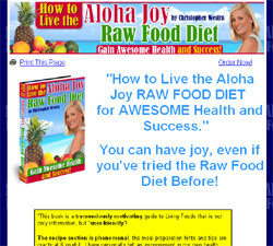 How to live the Aloha Joy RAW FOOD DIET for AWESOME Health and Success