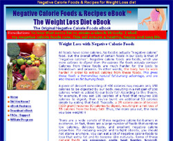 The Weight Loss eBook: Negative Calorie Foods & Recipes