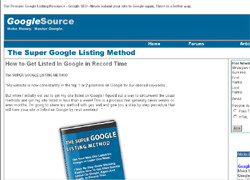 The Super Google Listing Method
