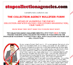 THE COLLECTION AGENCY NULLIFIER FORM!